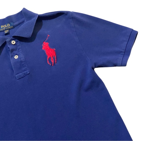 Polo Ralph Lauren Big Pony Boys Large Short Sleeve Polo Shirt Youth Size 14 - Picture 4 of 9